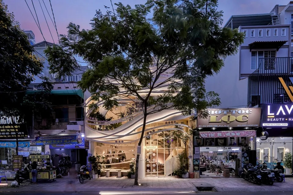 惠州好一座城市鸟巢，好一个咖啡厅餐饮空间设计